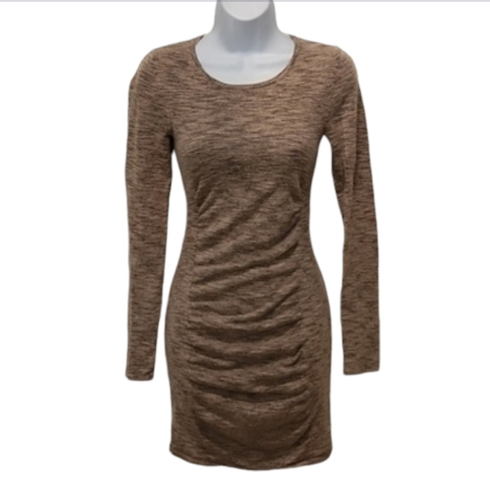 Express Ruched Fall Mini Dress